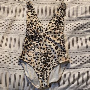 Leopard print one piece
